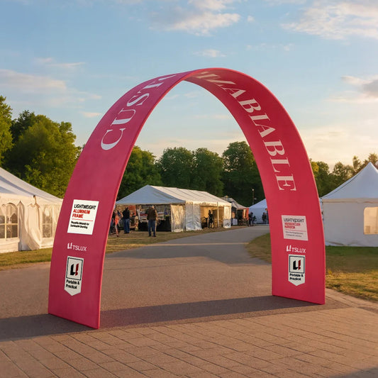 Curved Fabric Archway Banner Stands