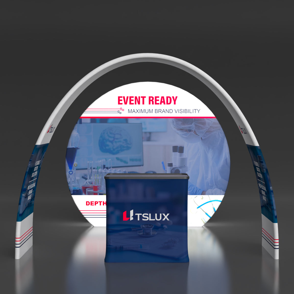 10' Backlit Archway Banner Combo Booths