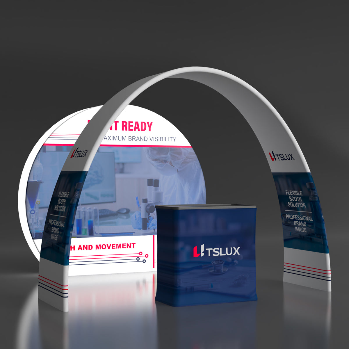 10' Backlit Archway Banner Combo Booths