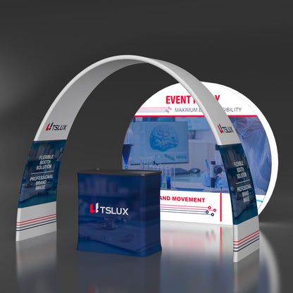 10' Backlit Archway Banner Combo Booths