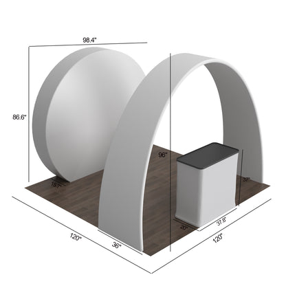 10' Backlit Archway Banner Combo Booths