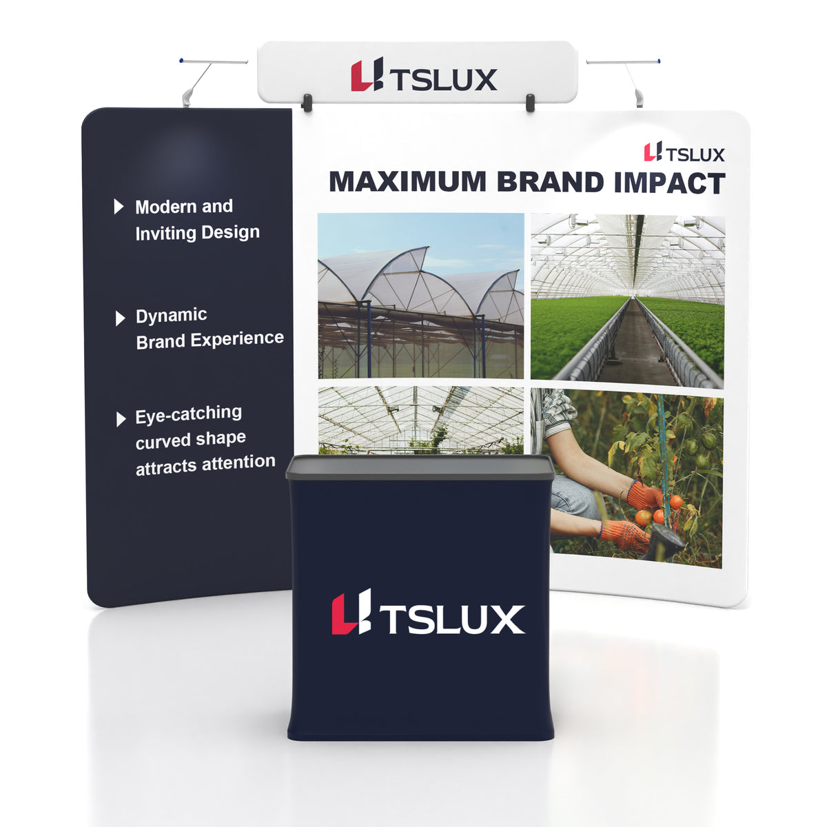 10' C-Shaped Tension Fabric Booths