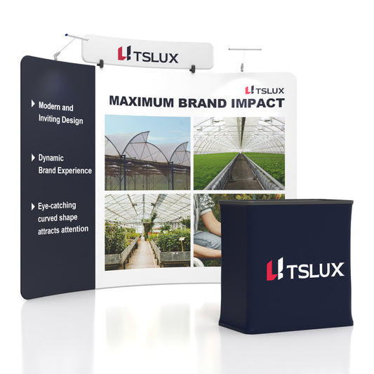 10' C-Shaped Tension Fabric Booths