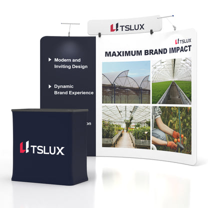 10' C-Shaped Tension Fabric Booths