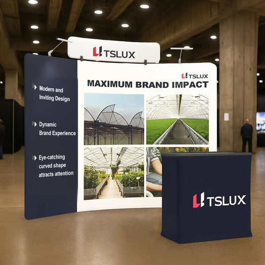 10' C-Shaped Tension Fabric Booths