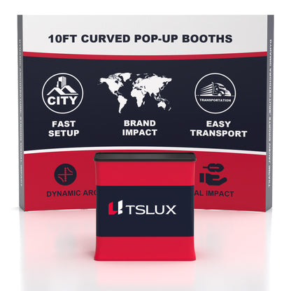 10' Curved Pop-up Booths