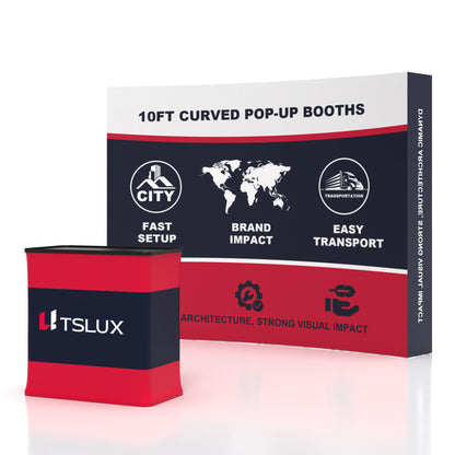 10' Curved Pop-up Booths