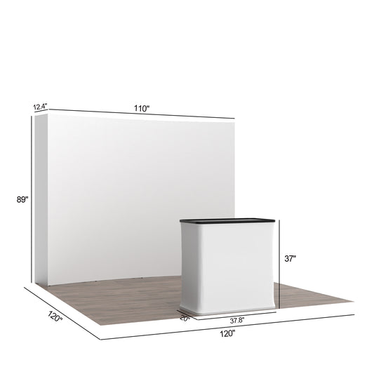 10' Curved Pop-up Booths
