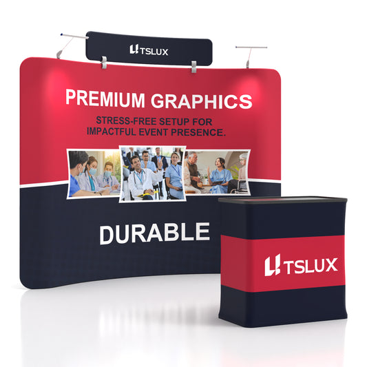 10' Curved Tension Fabric Booths