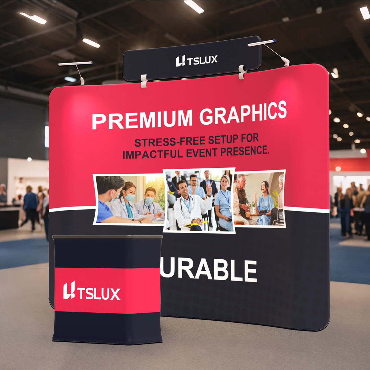 10' Curved Tension Fabric Booths