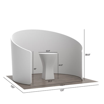 10' Semi-Circle Banner Combo Booths