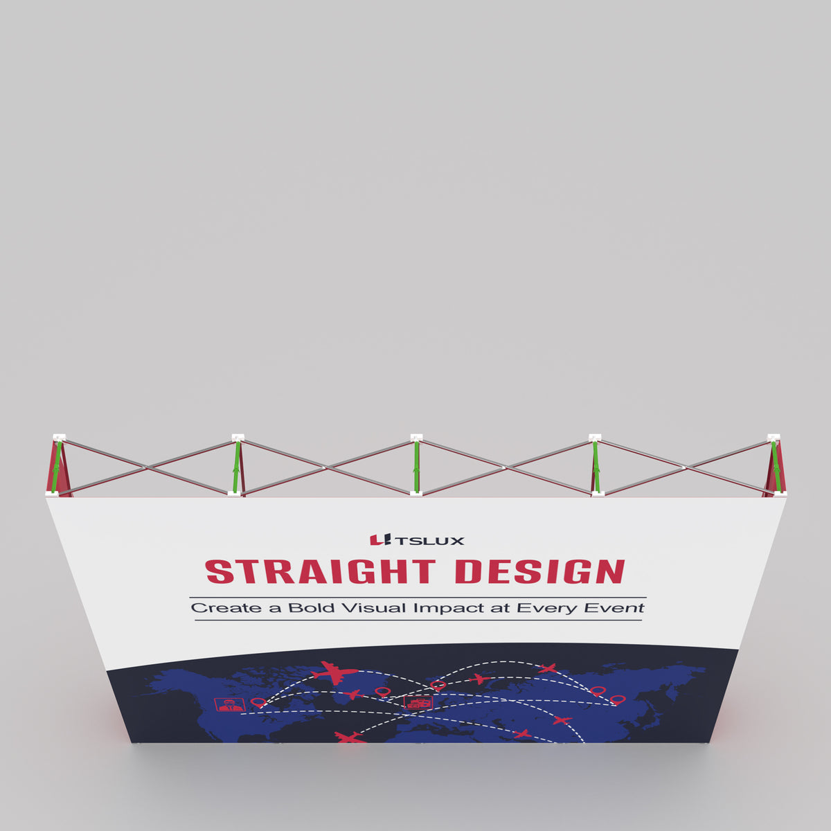 10' Straight Pop-Up Backdrop