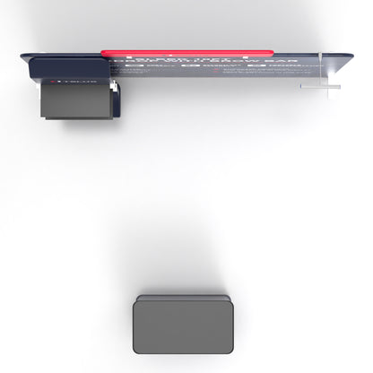 10' Straight Tension Fabric Booths - Curved Shelf