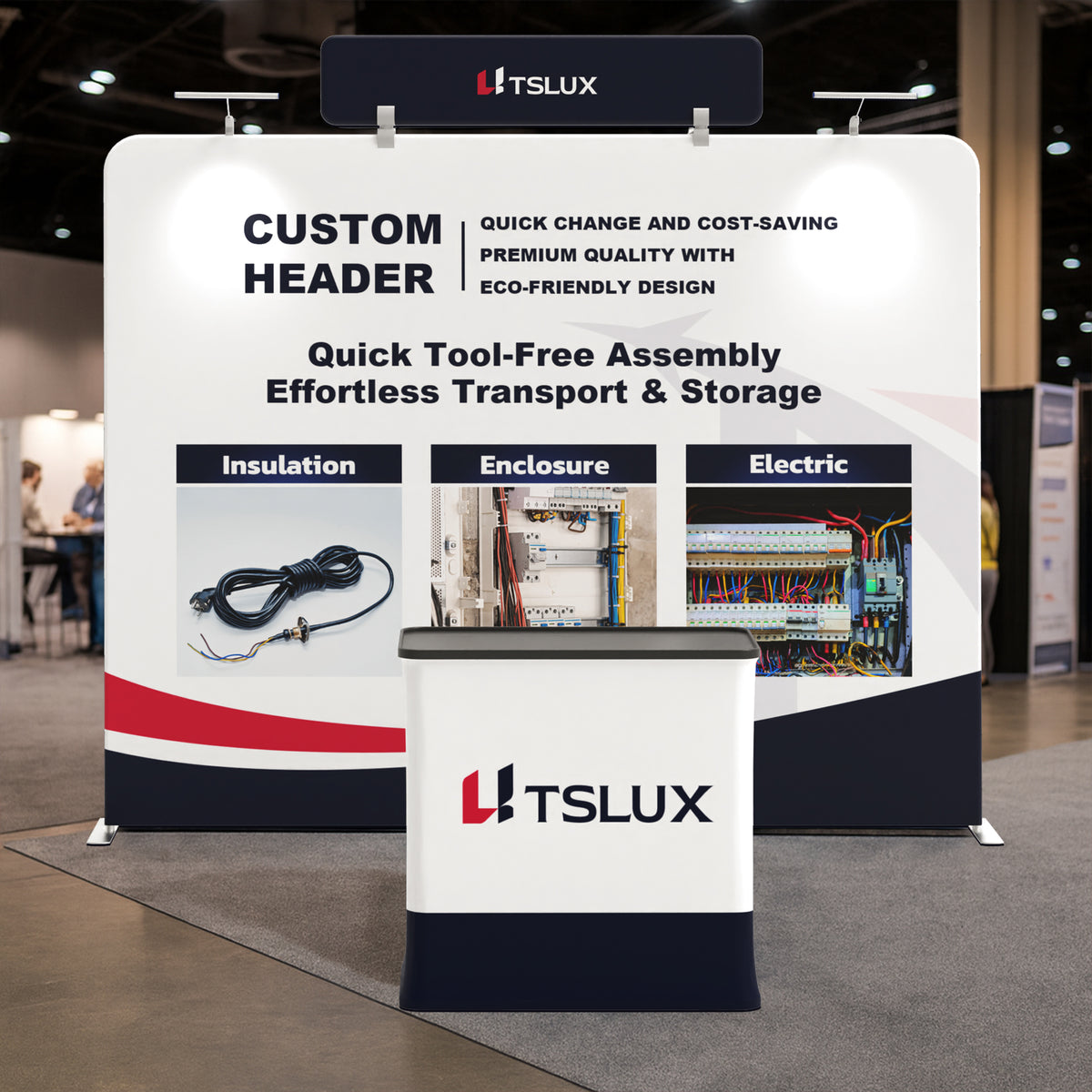 10' Straight Tension Fabric Booths