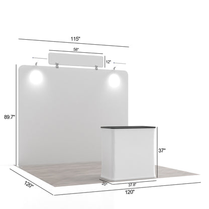 10' Straight Tension Fabric Booths