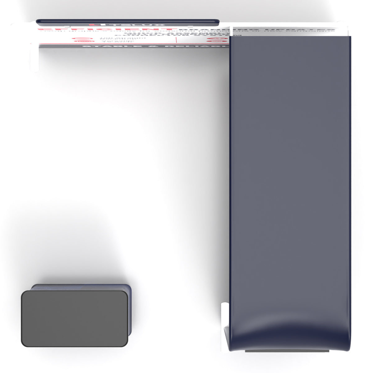 10' Straight Tension Fabric Media Booths - Wide Arch