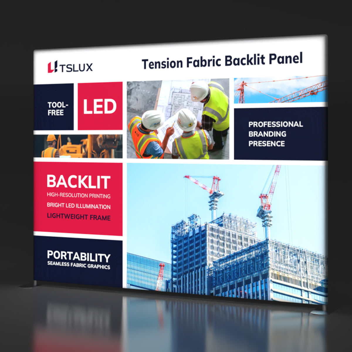 10' Tension Fabric Backlit Panel