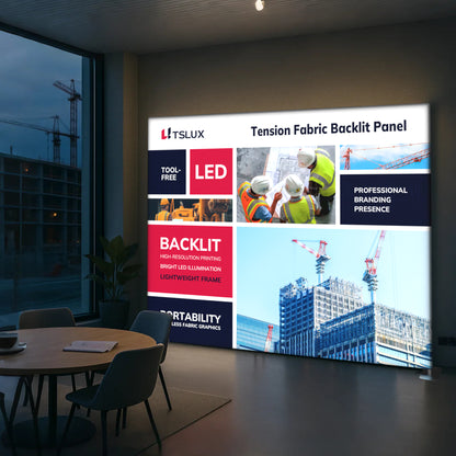 10' Tension Fabric Backlit Panel