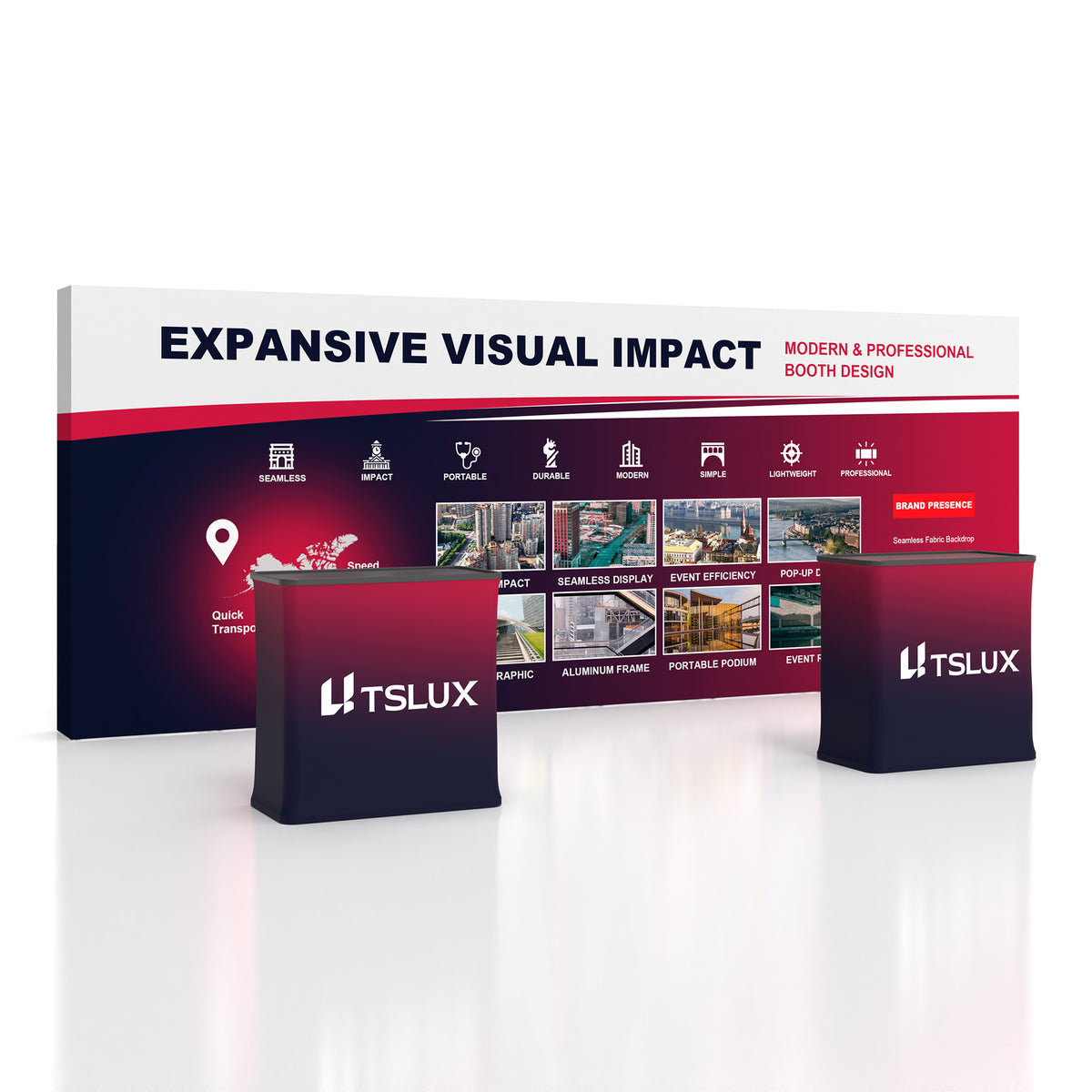 20' Staight Pop-up Booths