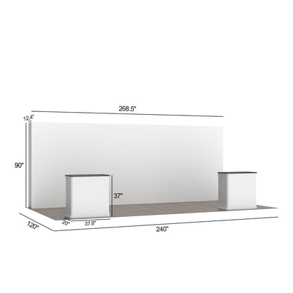 20' Staight Pop-up Booths