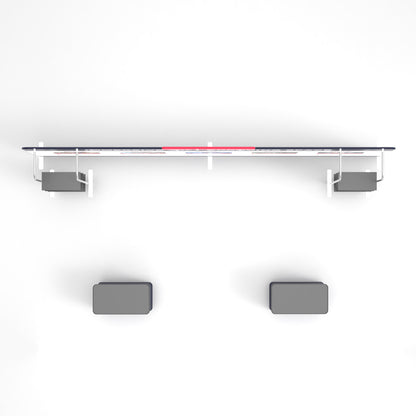 20' Straight Tension Fabric Booths - Tube Shelf