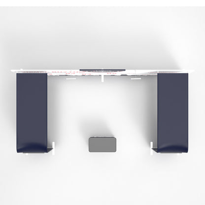 20' Straight Tension Fabric Media Booths - Wide Arch