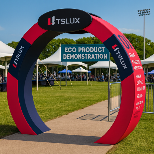 3D Round Archway Banner Stands
