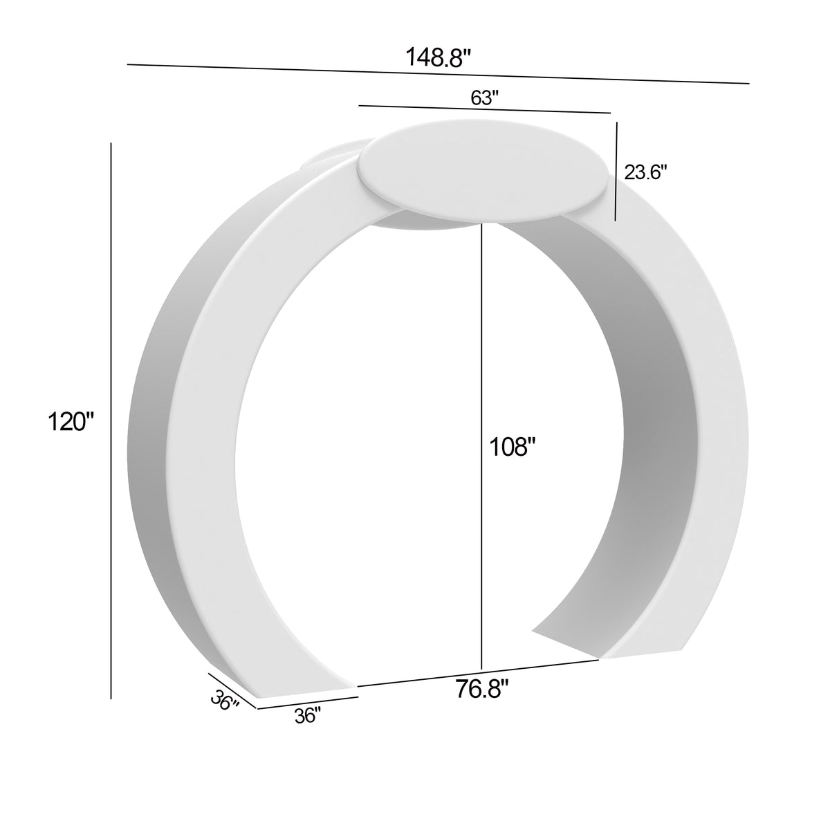 3D Round Archway Banner Stands