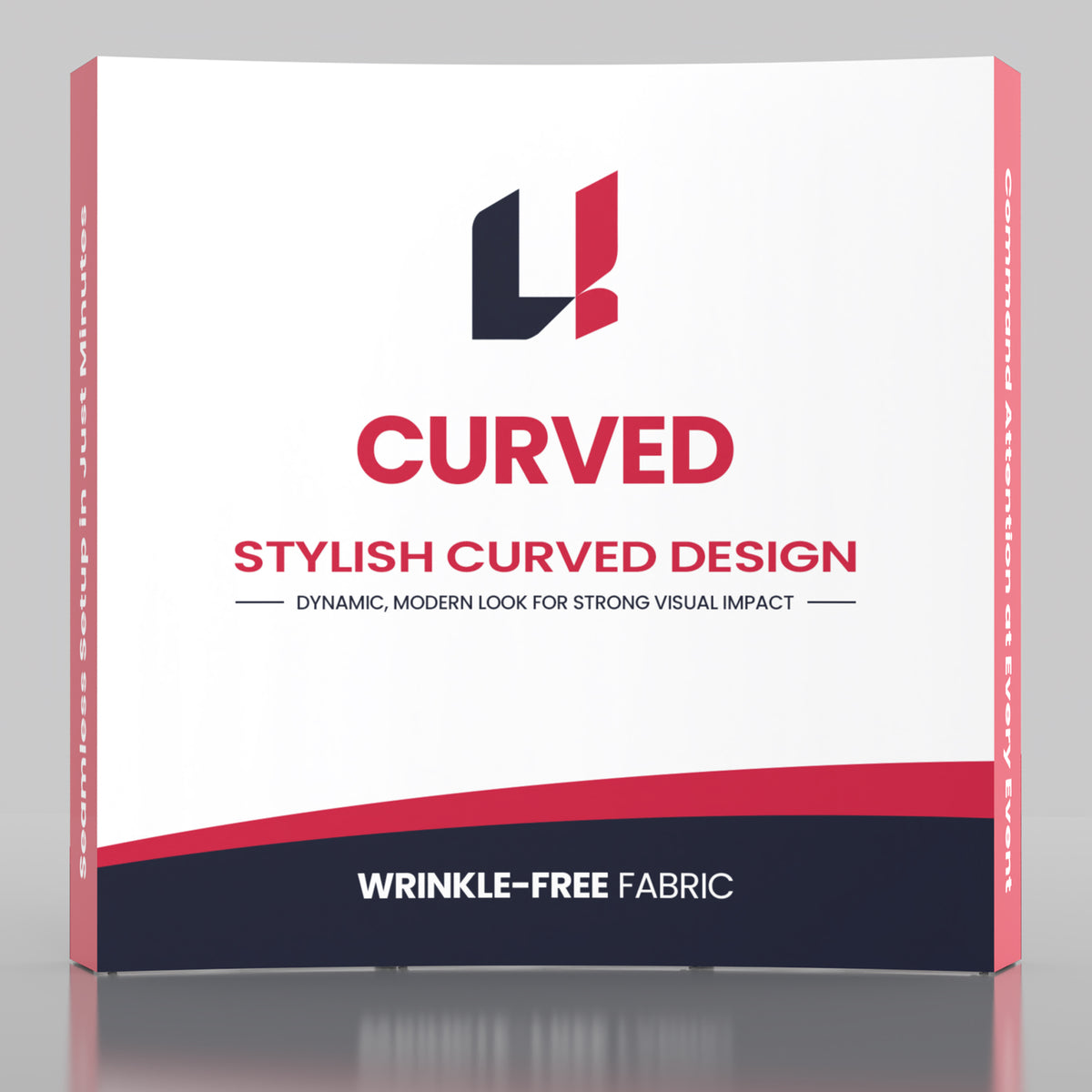 8' Curved Pop-Up Backdrop