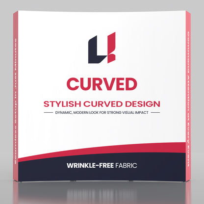 8' Curved Pop-Up Backdrop