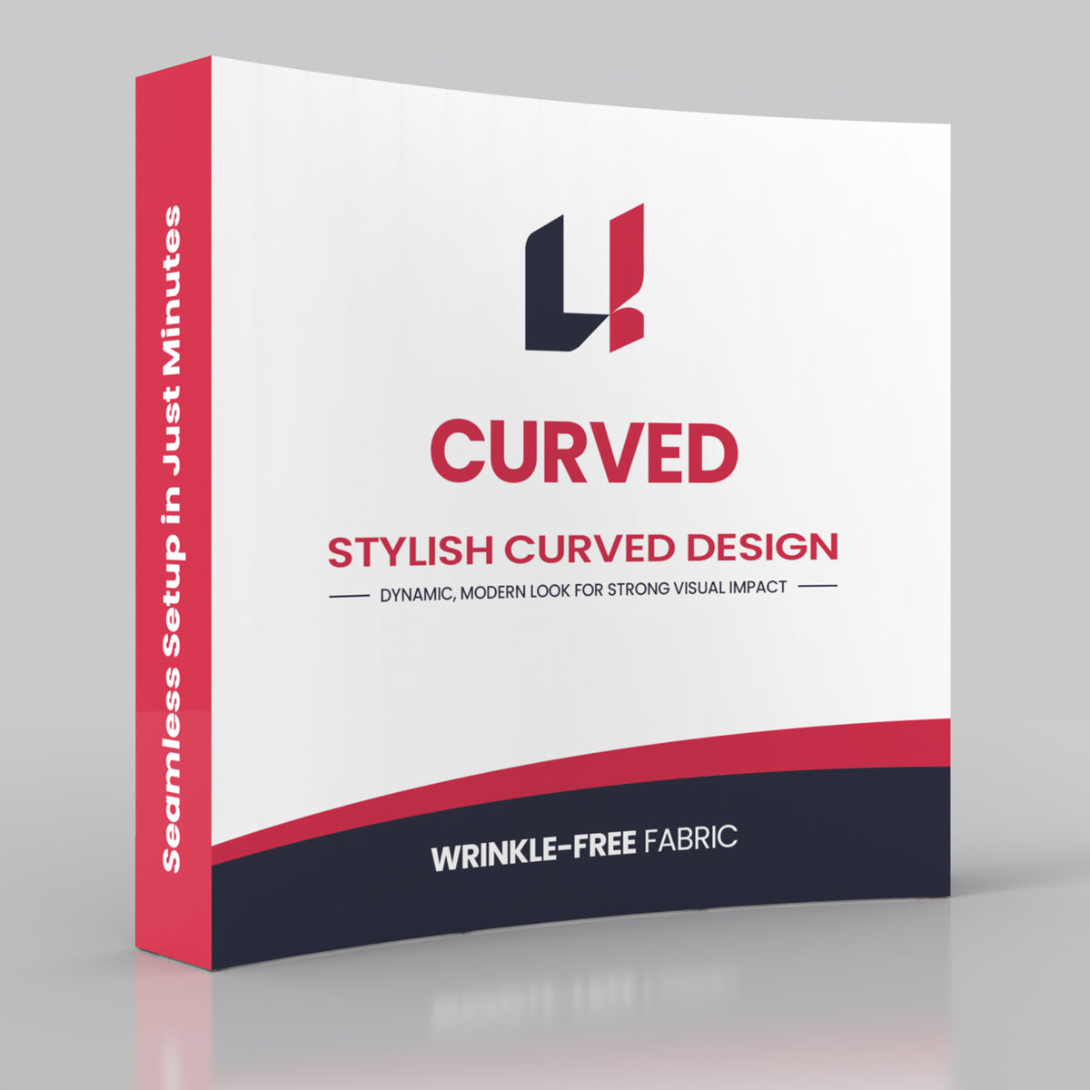 8' Curved Pop-Up Backdrop