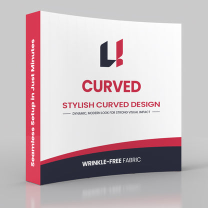 8' Curved Pop-Up Backdrop