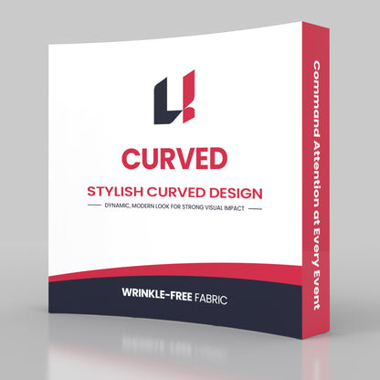 8' Curved Pop-Up Backdrop