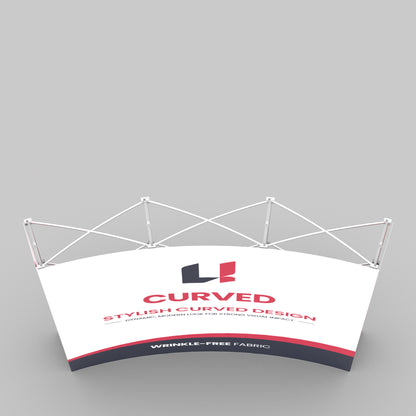 8' Curved Pop-Up Backdrop
