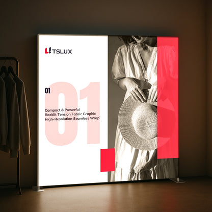 8' Tension Fabric Backlit Panel