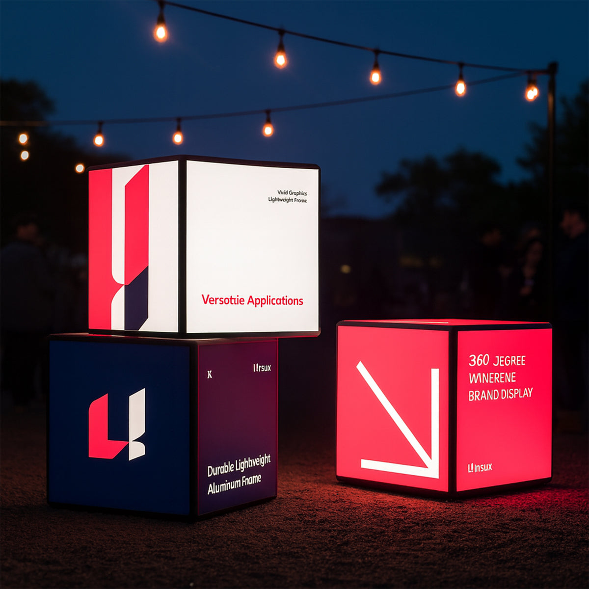 Backlit Stackable Light Cubes
