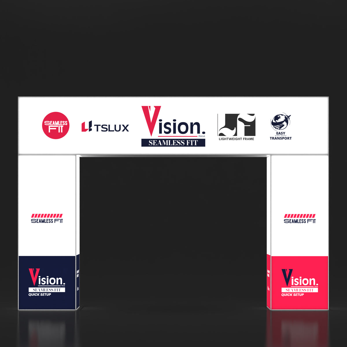 Block Frame LED Entrance Archway Banner Stands