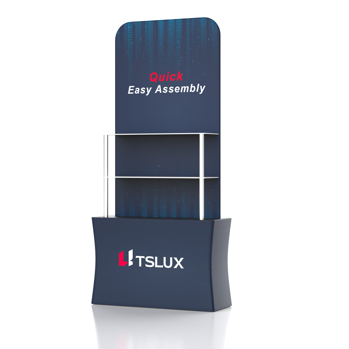 Portable Backwall Display Stand with Header