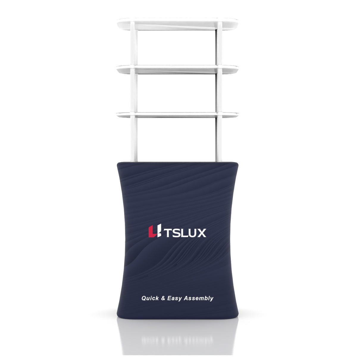 Rectangular Display stand with shelving