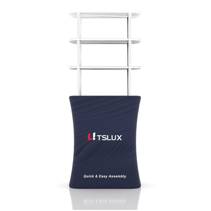 Rectangular Display stand with shelving