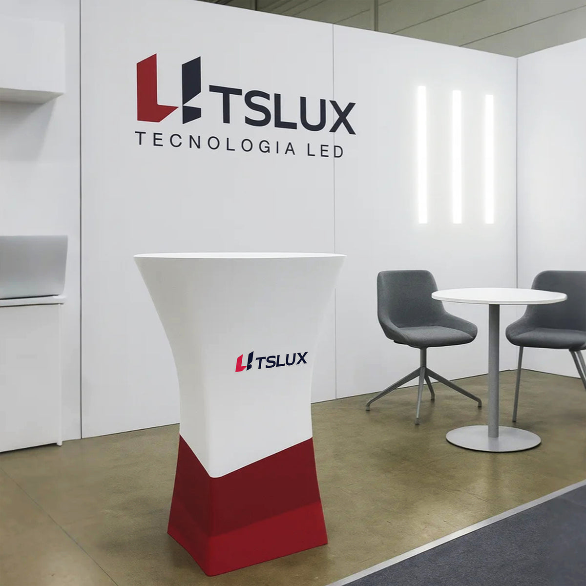 Round Cocktail Display Podium